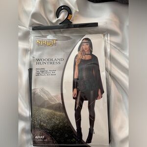 Spirit Woodland Huntress Outfit with Black and Gold Accents